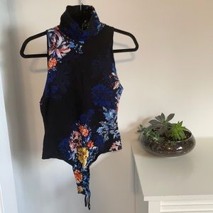 Free People turtleneck no sleeve body suit